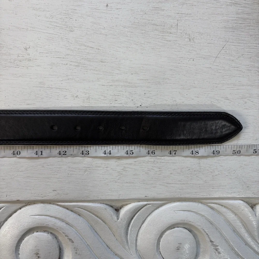 Allen Edmonds Wide Street Dress Belt - 1015600‎ - Black Leather - 44